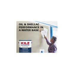 KILZ Restoration White Flat Water-Based Acrylic Modified Epoxy Stain and Odor Blocking Primer 1 gal