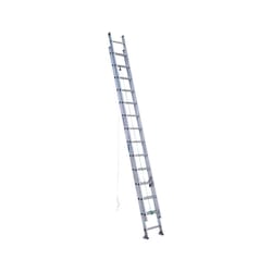 Werner 28 ft. H Aluminum Extension Ladder Type II 225 lb. capacity