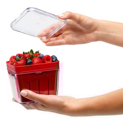 Chef'n Bramble Red Plastic Berry Basket