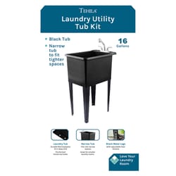 Tehila 17.5 in. W X 23.25 in. D Freestanding Plastic Laundry Tub