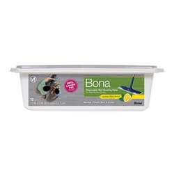 Bona Plant-Based Pulp Cleaning Wipes 5 in. W X 17 in. L 12 pk