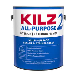 KILZ White Flat Water-Based Acrylic Stain Blocking Primer 1 gal