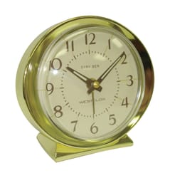 Westclox 3.5 in. Gold Alarm Clock Analog