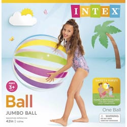 Intex Multicolored Vinyl Inflatable Jumbo Beach Ball