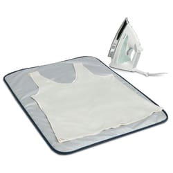 Household Essentials 22 in. W X 28 in. L Cotton Gray Ironing Blanket