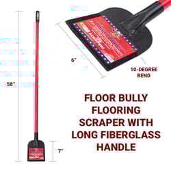 Bully Tools 6 in. W Steel Angled Head Floor Scraper
