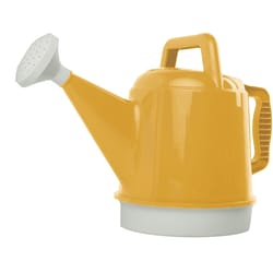 Bloem Deluxe Earthly Yellow 2.5 gal Plastic Watering Can