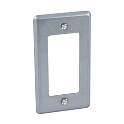Raco Rectangle Steel 1 gang 4-1/4 in. H X 2-3/8 in. W Box Cover