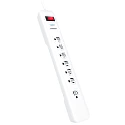 Monster Just Power It Up 6 ft. L 7 outlets Surge Protector White 1080 J