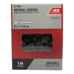 Ace No. 6 wire X 1-1/4 in. L Phillips Drywall Screws 1 lb 288 pk