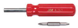 Ace Phillips/Slotted 4-in-1 Screwdriver 8 in.