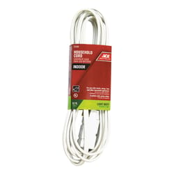 Ace Indoor 12 ft. L White Extension Cord 16/2 SPT-2