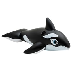 Intex Black/White Vinyl Inflatable Whale Ride-On Pool Float