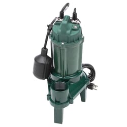 Zoeller 1/3 HP 5280 gph Cast Iron Tethered Float Switch Sewage Pump
