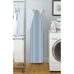 Whitmor 15 in. W X 54 in. L Cotton Berry Blue Striped Ironing Board Cover and Pad
