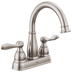 Delta Windemere Brushed Nickel Centerset Bathroom Sink Faucet 4 in.