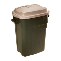 Rubbermaid Roughneck 30 gal Green Plastic Garbage Can Lid Included
