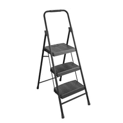 Cosco 53.54 in. H X 18.5 in. W X 2.36 in. D 300 lb. capacity 3 step Steel Step Stool