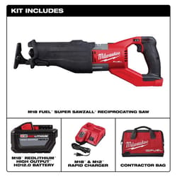 Milwaukee M18 FUEL SUPER SAWZALL Cordless Brushless Reciprocating Saw Kit (Battery & Charger)