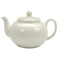 RSVP International Endurance White Stoneware 42 oz Teapot