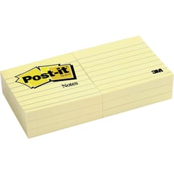 Post-it 3 in. W X 3 in. L Yellow Sticky Notes 6 pad