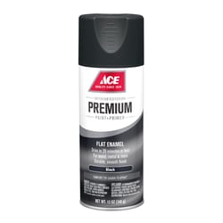 Ace Premium Flat Black Paint + Primer Enamel Spray 12 oz