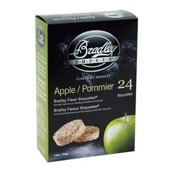 Bradley Smoker All Natural Apple Wood Bisquettes 24 pk