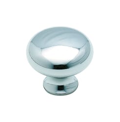 Amerock The Anniversary Collection Round Cabinet Knob 1-3/16 in. D 1 in. Polished Chrome Silver 1 pk