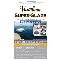Varathane Super Glaze High-Gloss Metallic Blue Wood Glaze 1 qt