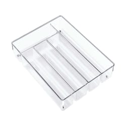 iDesign Linus 2 in. H X 14 in. W X 11 in. D Plastic Cutlery Tray