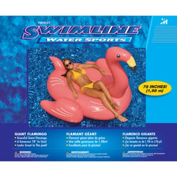 Swimline Pink Vinyl Inflatable Flamingo Pool Float