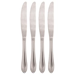Cambridge Ginger Silver Stainless Steel Casual Dinner Knife Set 4 pc