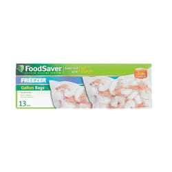 FoodSaver 1 gal Clear Vacuum Freezer Bags 13 pk
