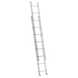 Werner 16 ft. H Aluminum Extension Ladder Type III 200 lb. capacity
