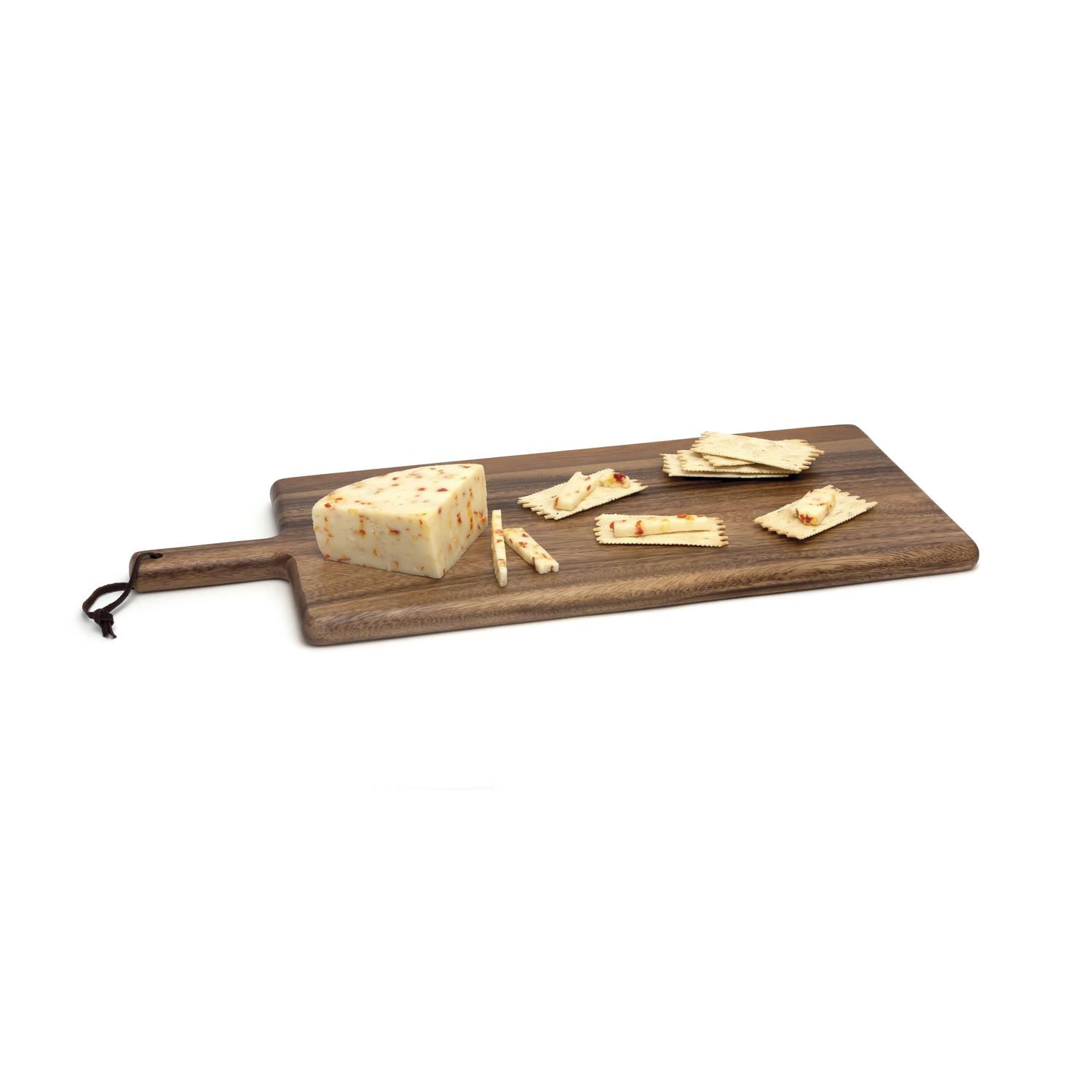 Photo 1 of Lipper International 21.5 in. L X 8.75 in. W X 0.75 in. Acacia Wood Cutting Board