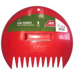 Ace 12.5 in. 11 Tine Poly Leaf Scoop Poly Handle