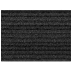 Multy Home 4 ft. W X 6 ft. L Charcoal Cocord Polyester Floor Mat
