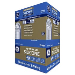 GE Advanced Clear Silicone 2 Window and Door Caulk Sealant 10.1 oz