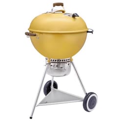 Weber 22 in. Kettle Charcoal Grill Hot Rod Yellow