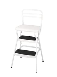 Cosco Retro Counter 33.858 in. H X 17.52 in. W X 17.72 in. D 225 lb. capacity 2 step Steel Chair/Ste