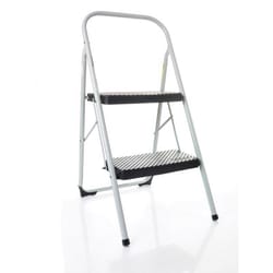 Cosco 34.646 in. H X 17.323 in. W X 22.84 in. D 200 lb. capacity 2 step Steel Large Step Stool