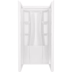 Delta Classic 500 73-1/4 in. H X 36 in. W X 36 in. L White Shower Wall