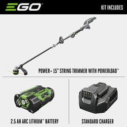 EGO Power+ ST1521S 15 in. 56 V Battery String Trimmer Kit (Battery & Charger)