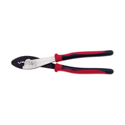 Klein Tools 9.8 in. Crimping / Cutting Tool Black/Red 1 pk