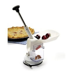 Norpro Nordic White ABS/Stainless Steel Deluxe Cherry Pitter