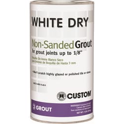 自定义建筑产品白色干燥室内和室外白色灌浆1磅