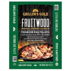 Griller's Gold Fruitwood All Natural Maple/Cherry/Apple BBQ Wood Pellet 20 lb
