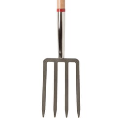 Ace 4 Tine Steel Spading Fork 30 in. Wood Handle