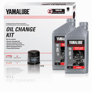 Thumbnail of the Yamalube® 10W-50 Synthetic Blend Oil Change Kit - MC (4 L)