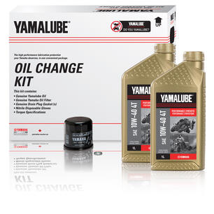 Thumbnail of the Yamalube® 10W-40 4T Performance Synthetic Oil Change Kit - MC (3 L)